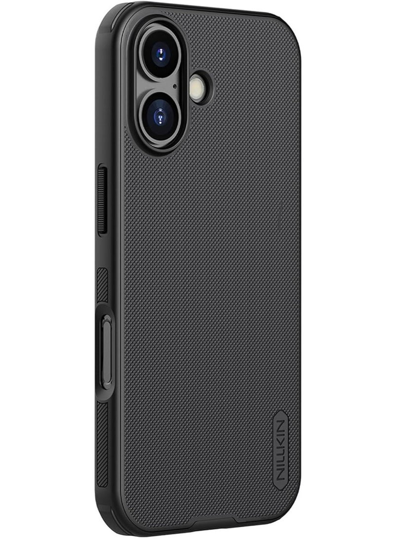 نيلكين جراب  نيلكين سوبر فروستيد برو مضاد للخدش والانزلاق لموبايل  Iphone 17 (اسود) - Image 1